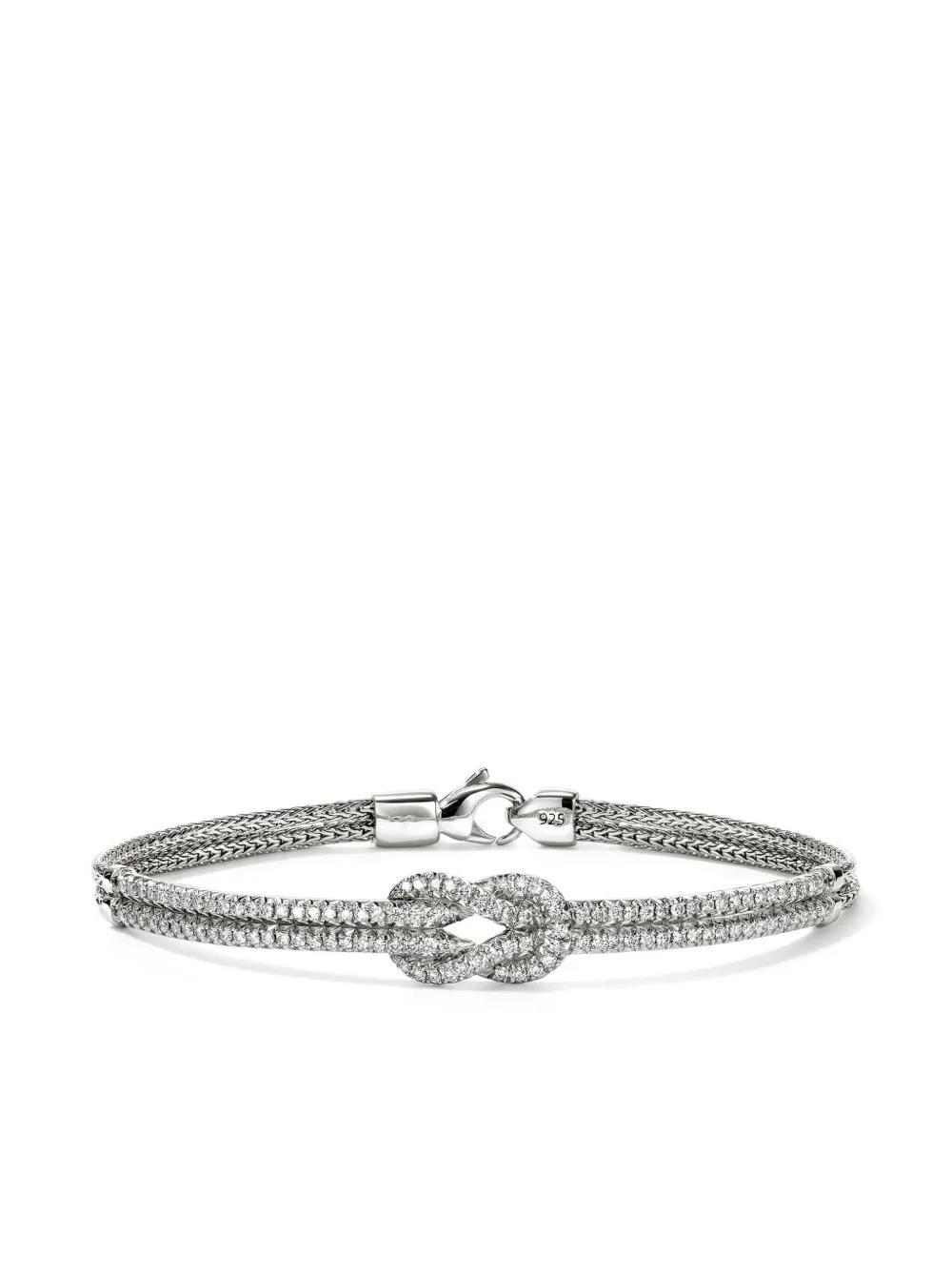 JOHN HARDY Sterling Silver Love Knot Diamond Bracelet Product Image