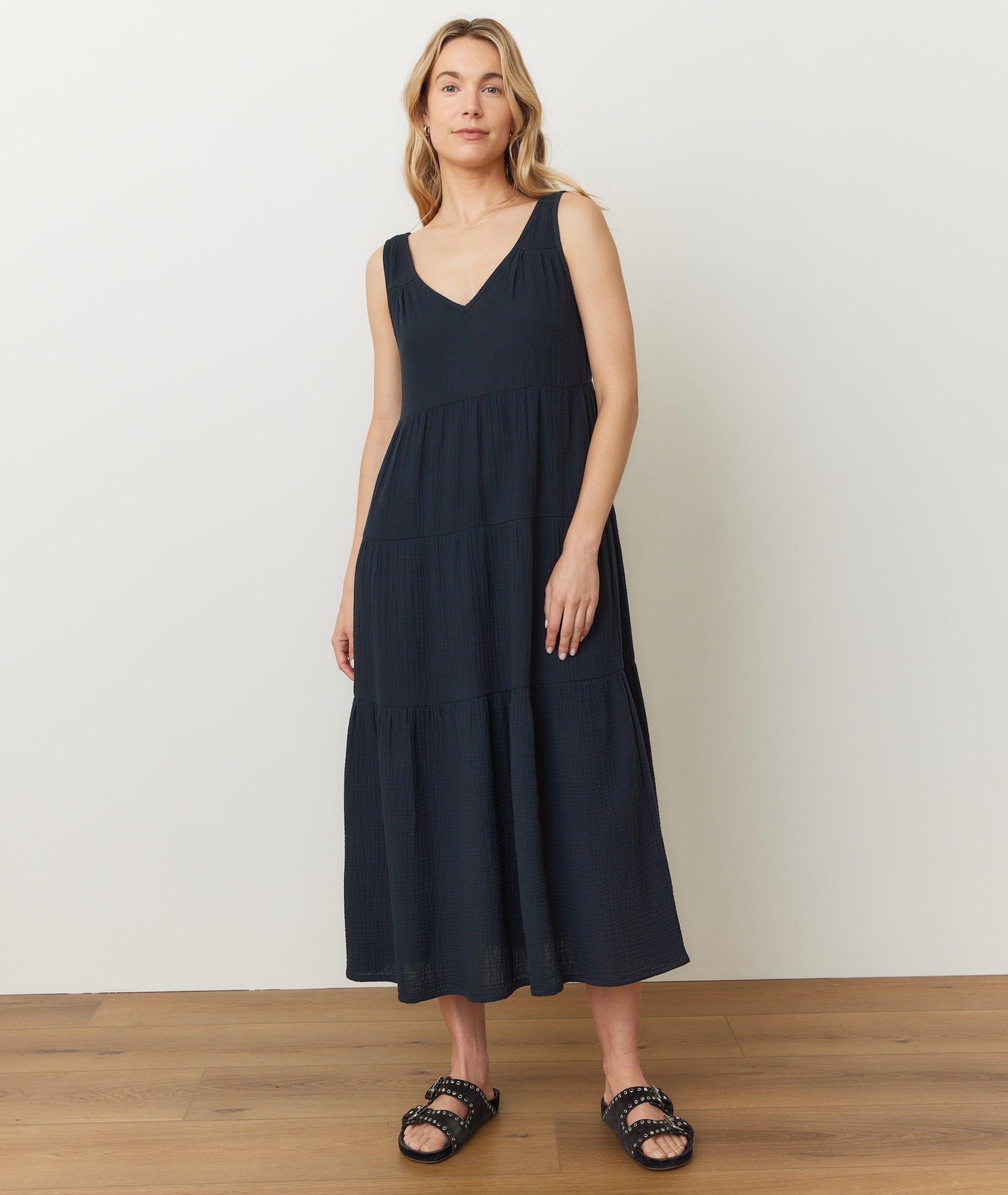 Corinne Double Cloth Maxi Dress Product Image
