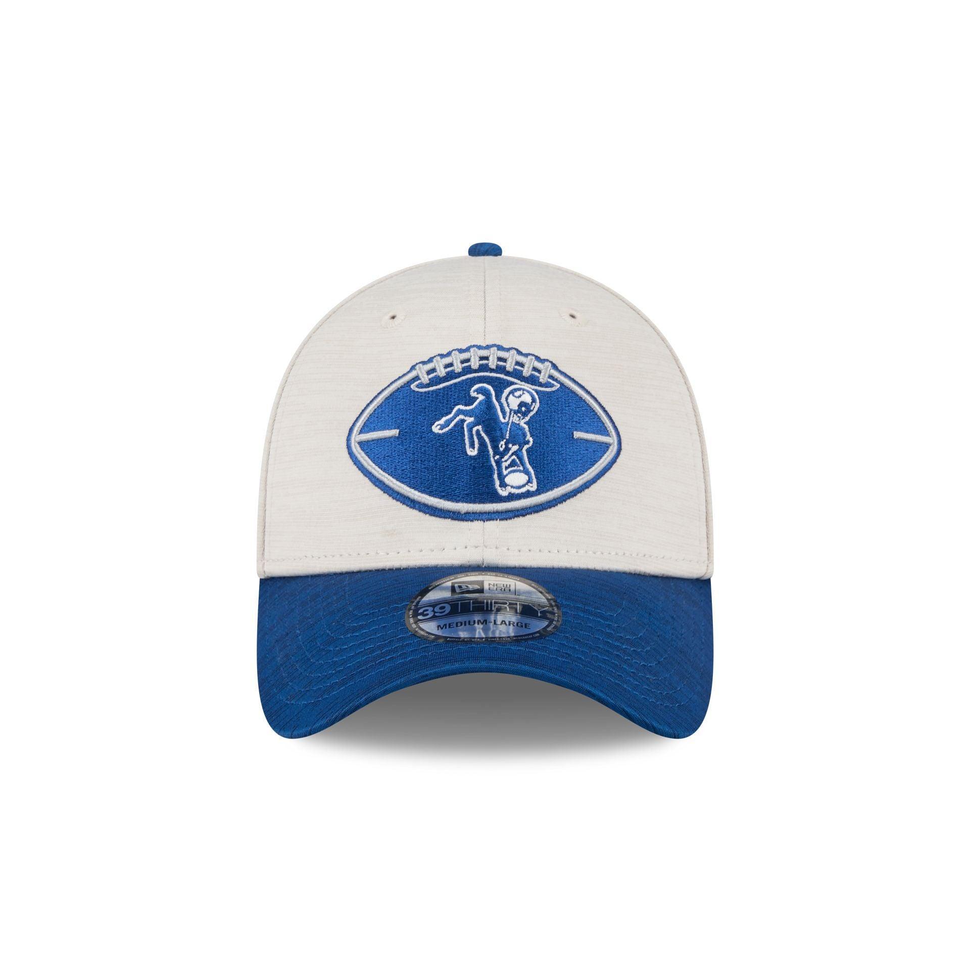 Indianapolis Colts 2024 Historic Sideline 39THIRTY Stretch Fit Hat Male Product Image