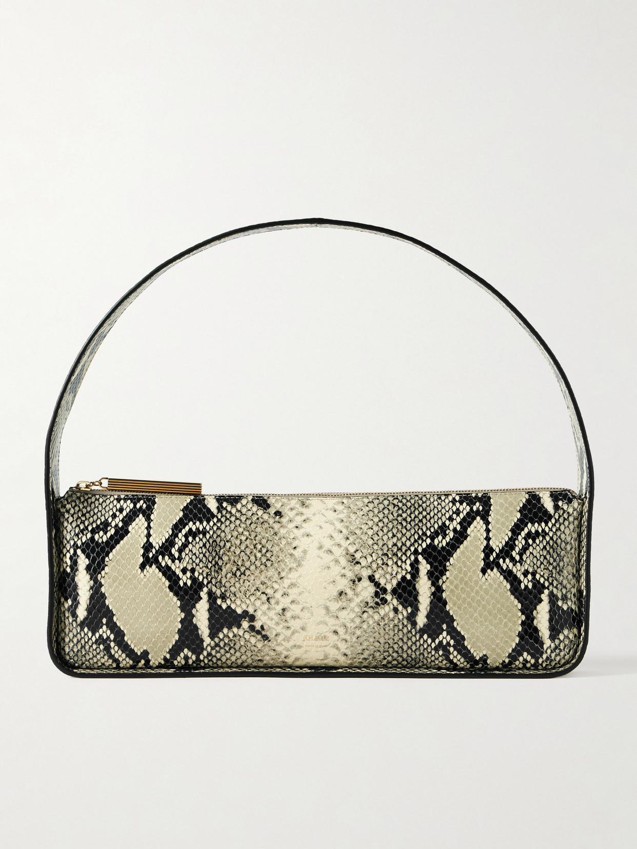 KHAITE Lori Snake-effect Leather Shoulder Bag In Animal Print Product Image