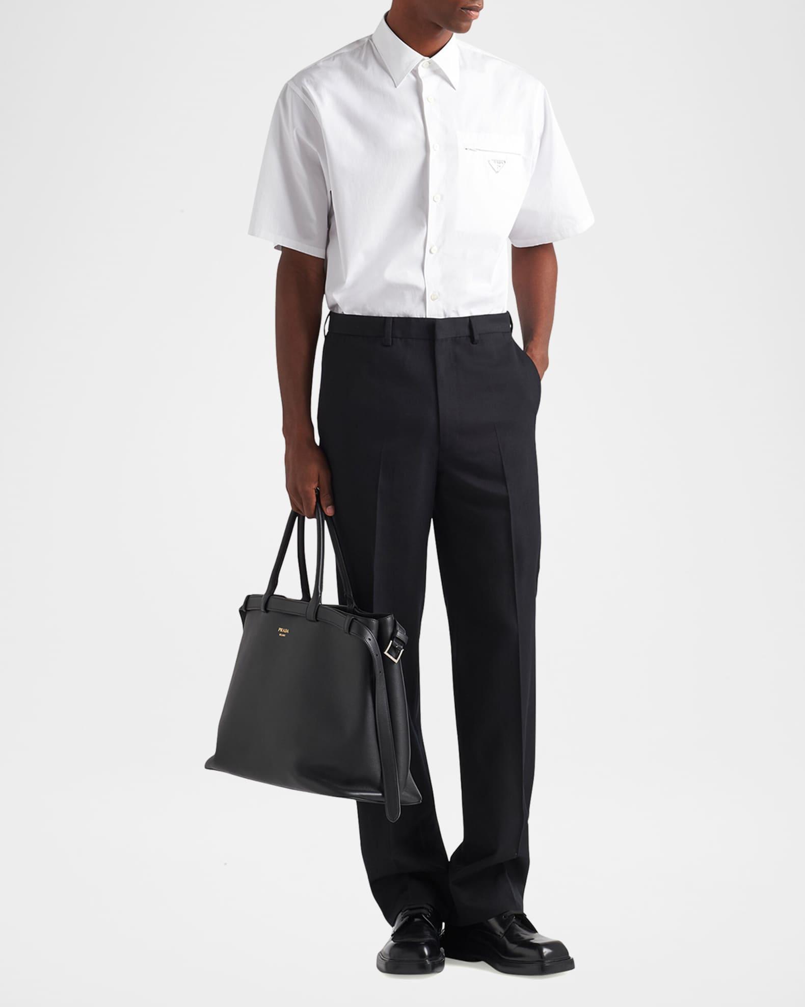 Men's Poplin Pocket-Logo Short-Sleeve Shirt Product Image