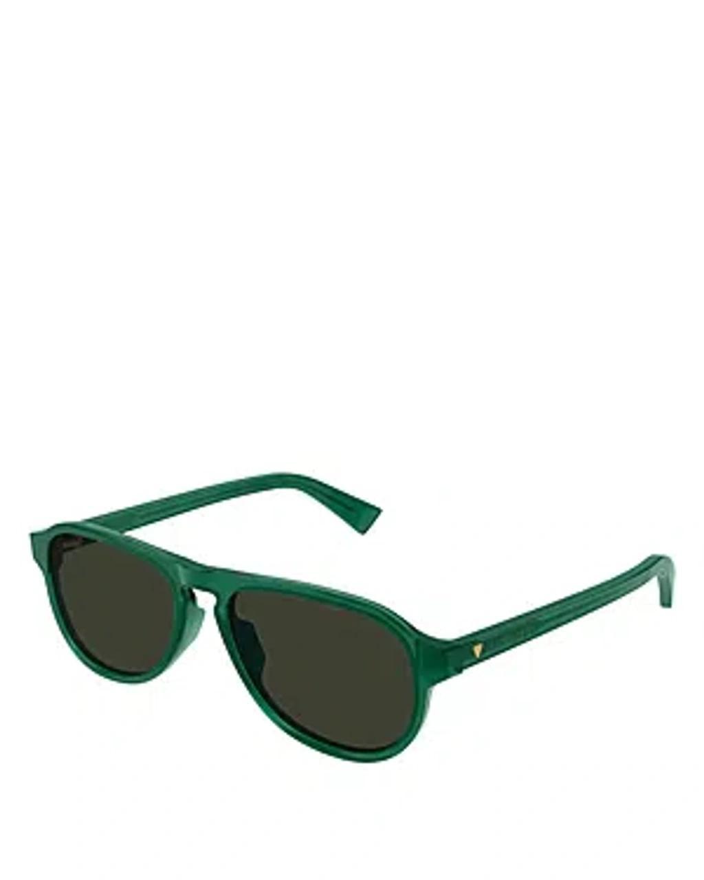 Mens Keyhole-Bridge Acetate Oval Sunglasses Product Image