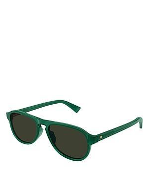 Mens Keyhole-Bridge Acetate Oval Sunglasses Product Image