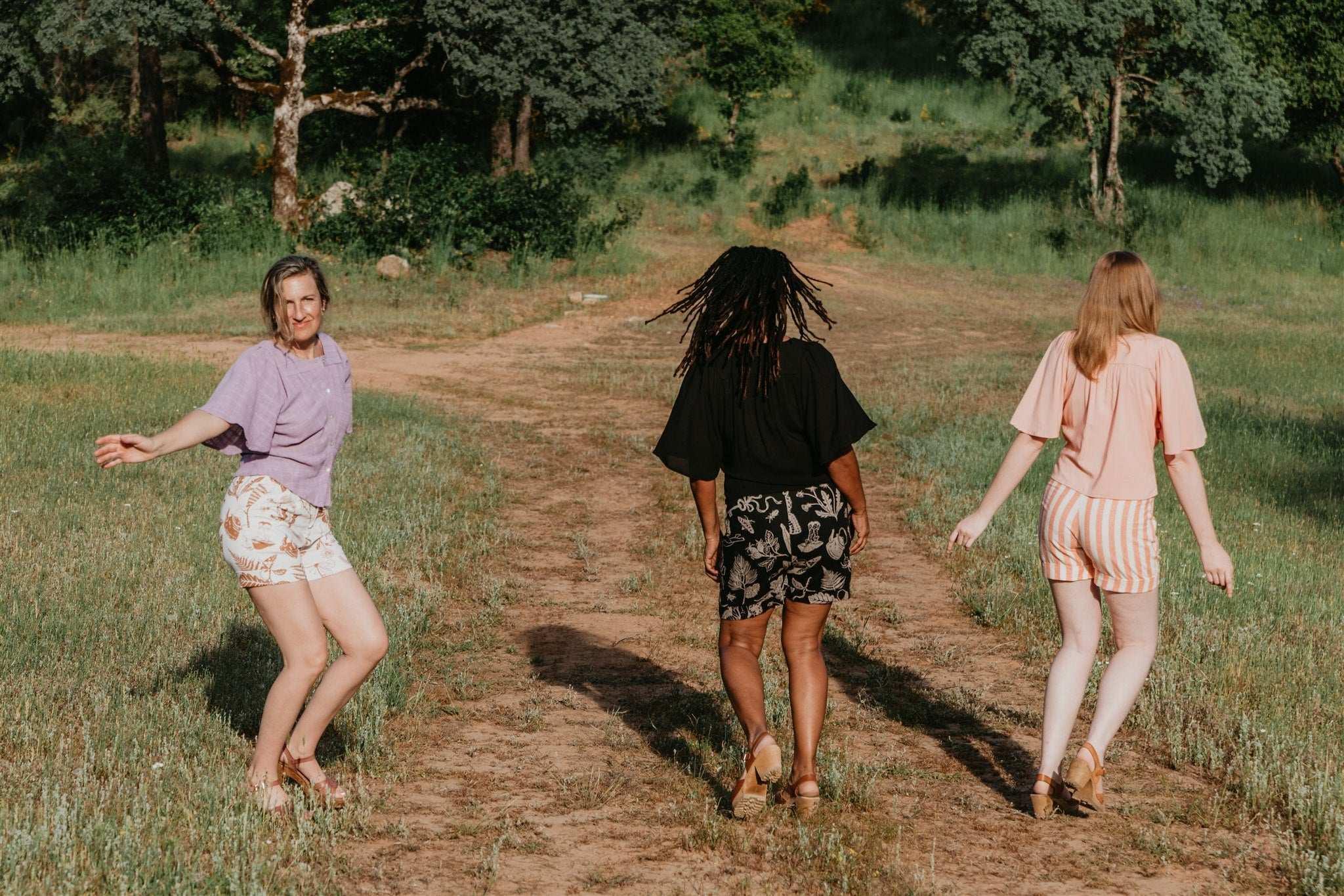 Flutter Top in Pink Blush Challis Product Image