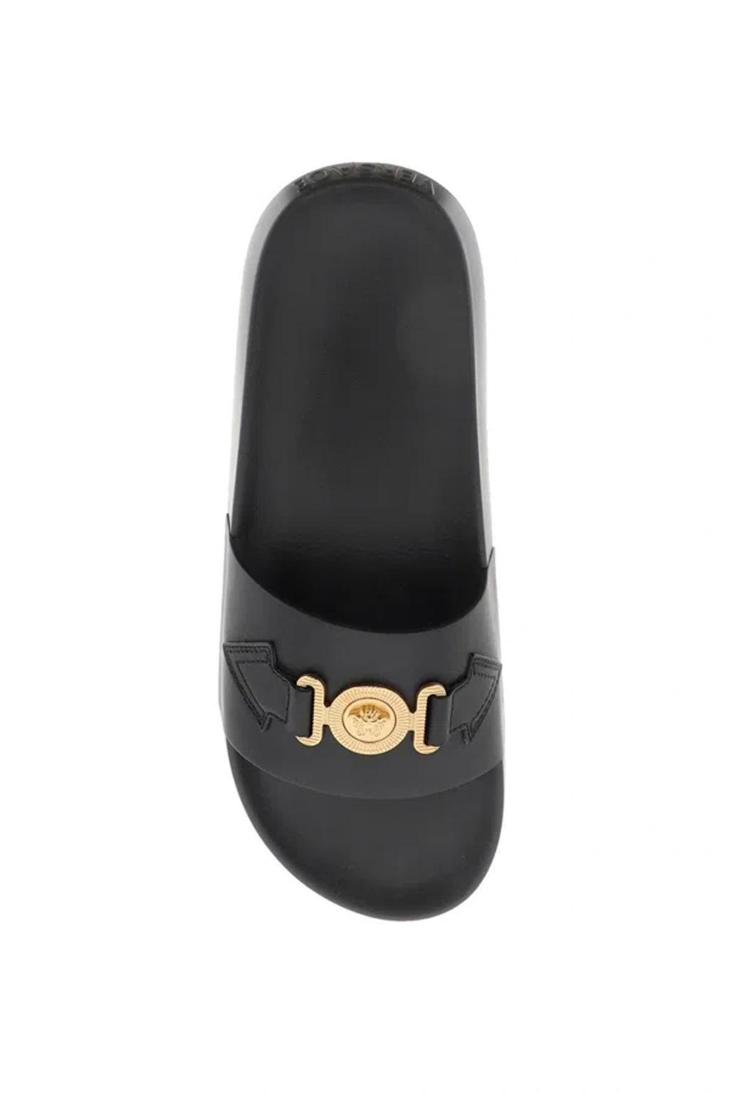 VERSACE 'medusa Biggie' Slides In Black Product Image