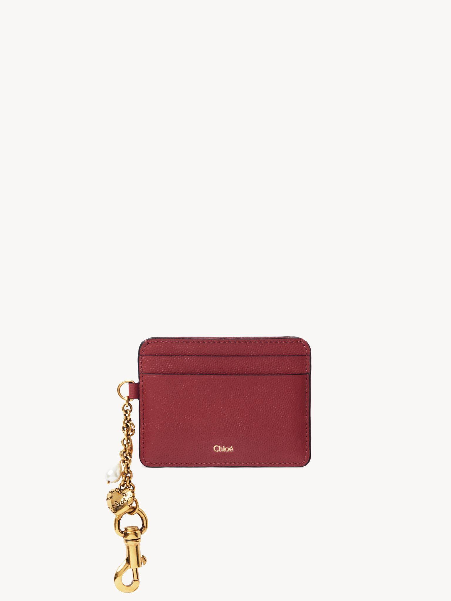 Chloé Charms card holder in grained leather Product Image