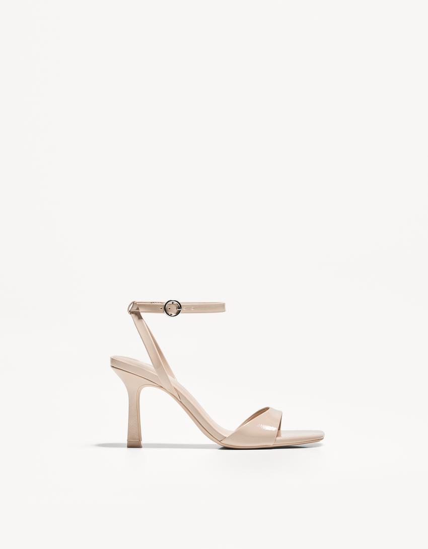 High-heel sandals with ankle strap Product Image