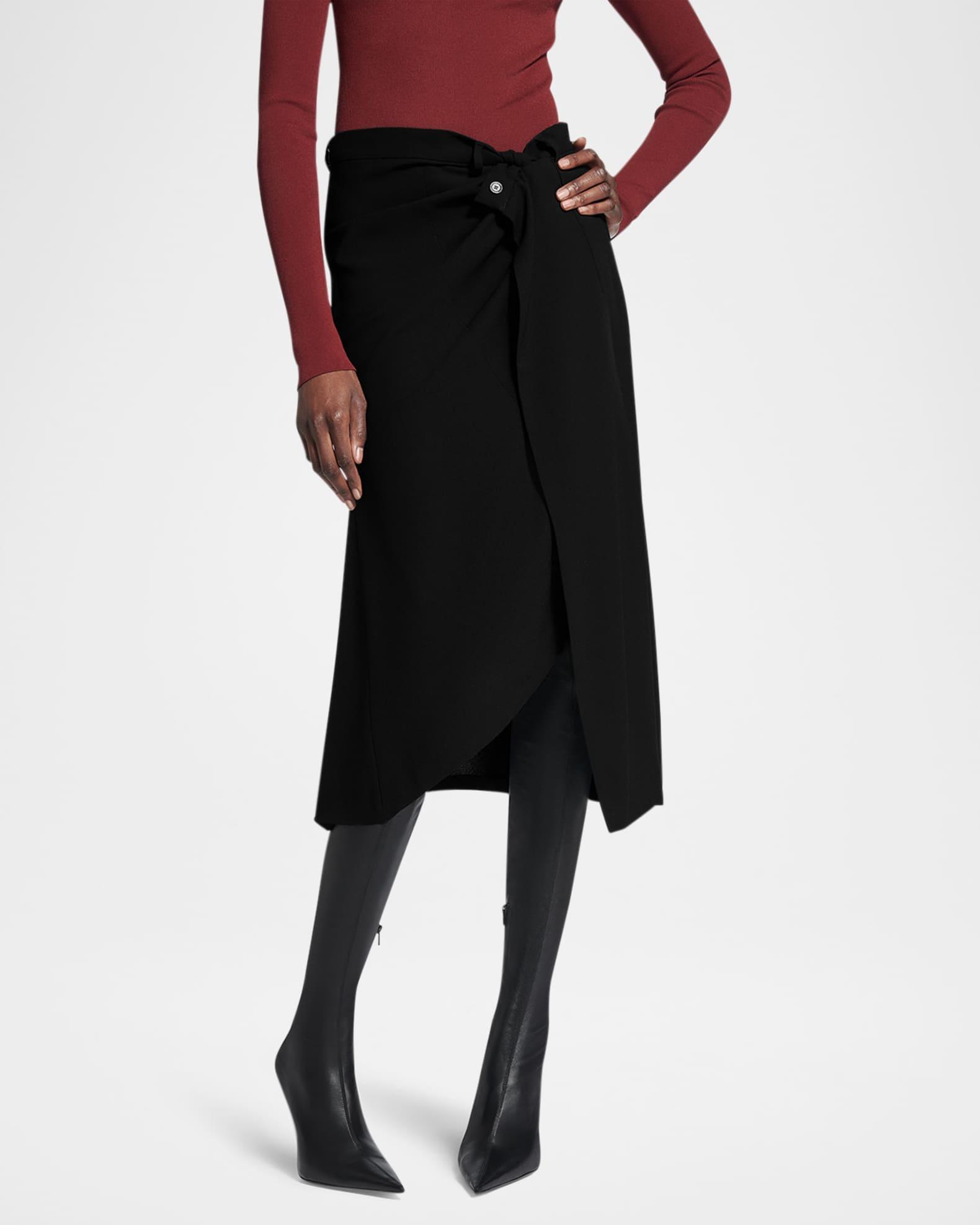 Draped Tailored Skirt Product Image