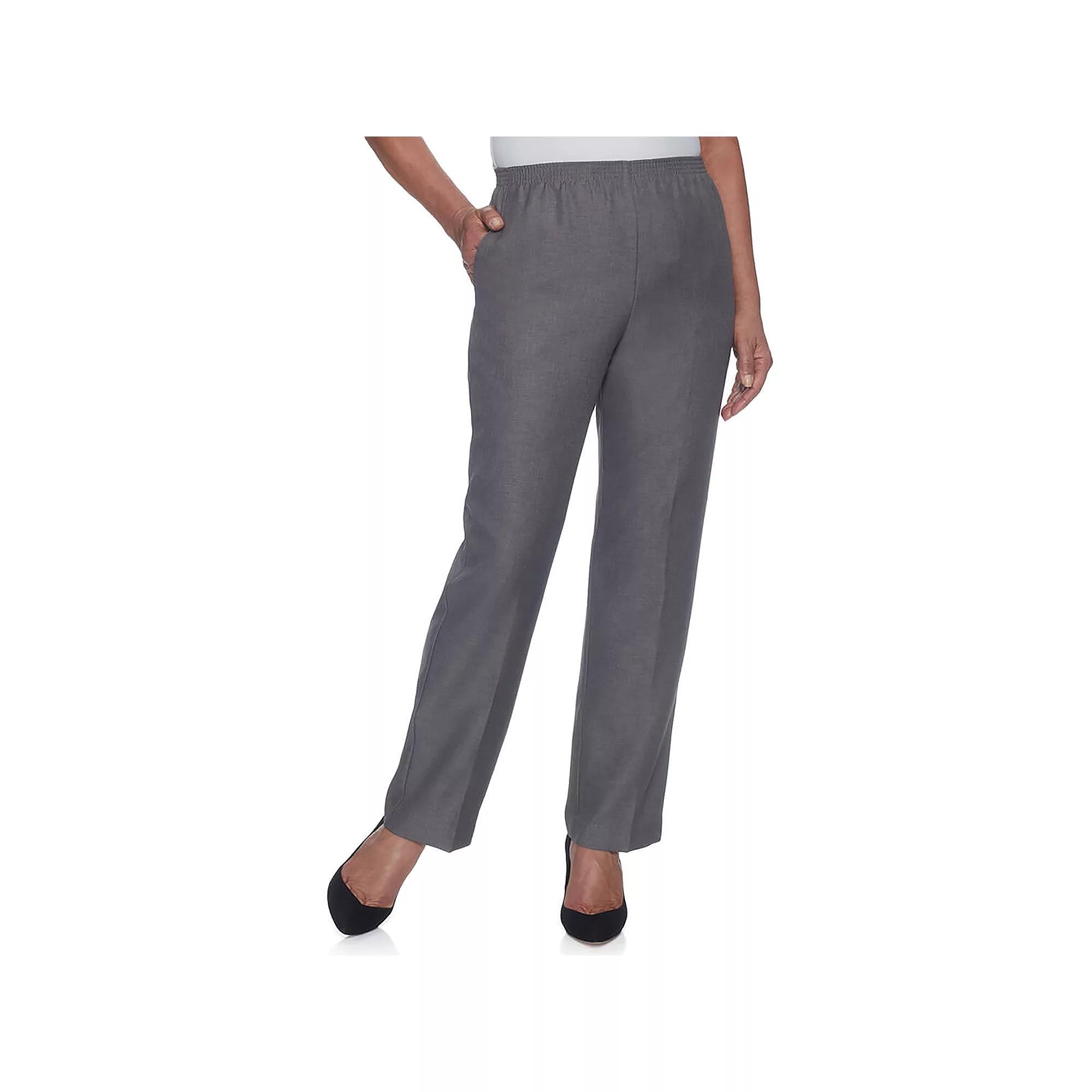 Women's Alfred Dunner Pull-On Straight-Leg Pants,  Product Image