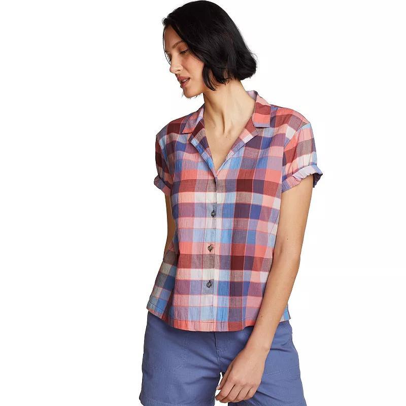 Womens Eddie Bauer Packable Camp Shirt White Product Image