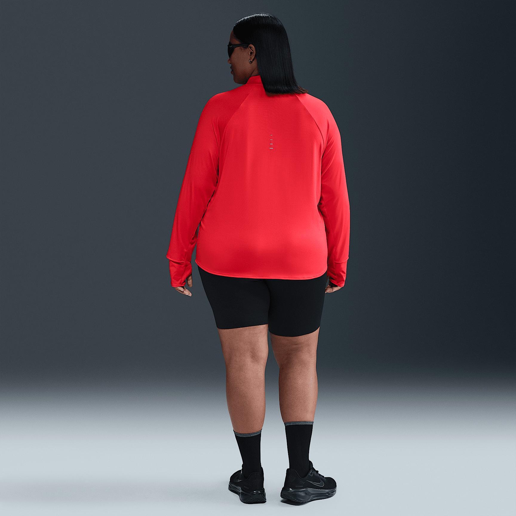 Nike Womens Swift Dri-FIT UV 1/4-Zip Running Top (Plus Size) | HQ0501-010 Product Image