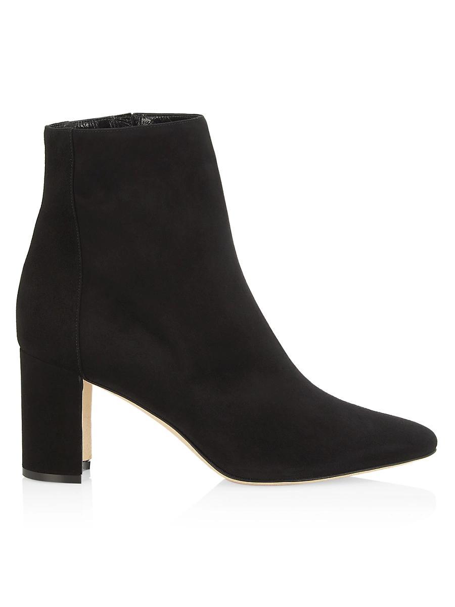 Rosie Suede Zip Ankle Booties Product Image