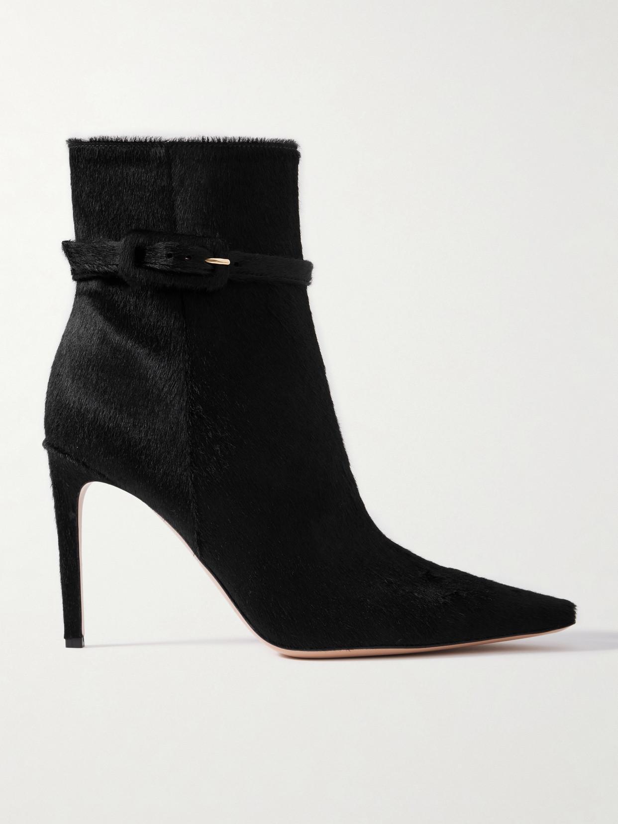 GIANVITO ROSSI Tokio Leather Ankle Boots In Black Product Image