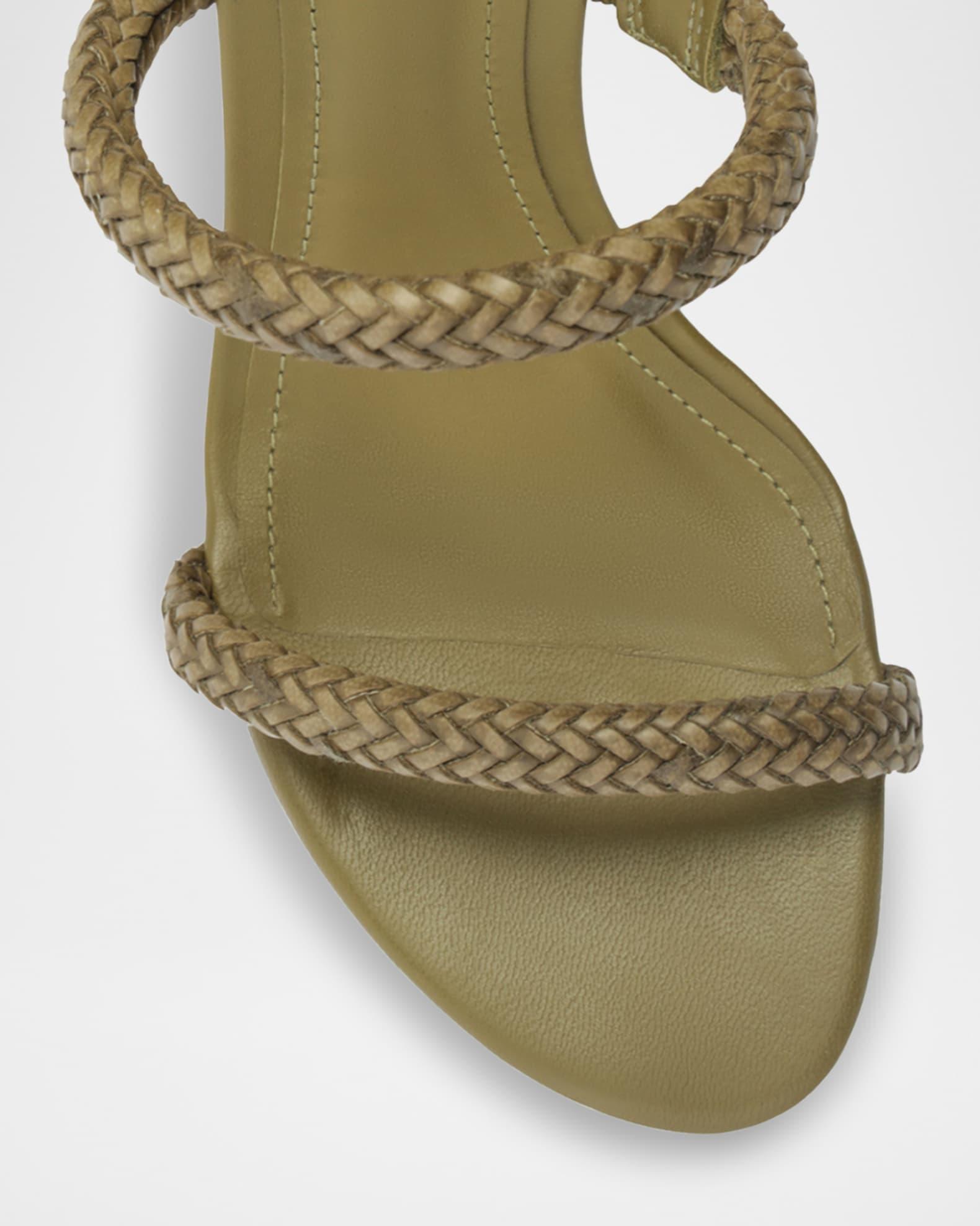 Taliah Woven Leather Dual-Band Sandals Product Image