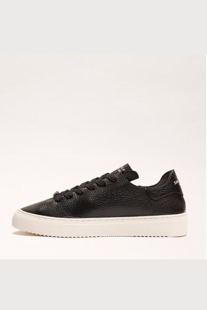 Poppy Lace Up Sneaker- Black Product Image
