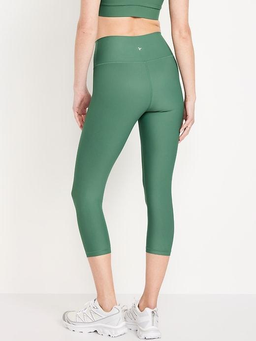 High-Waisted PowerSoft Crop Leggings Product Image