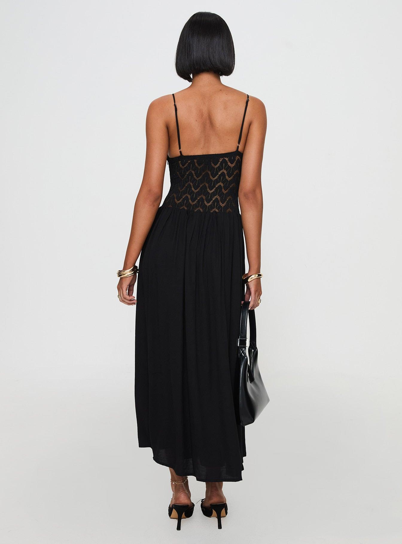 Speak Now Maxi Dress Black Product Image