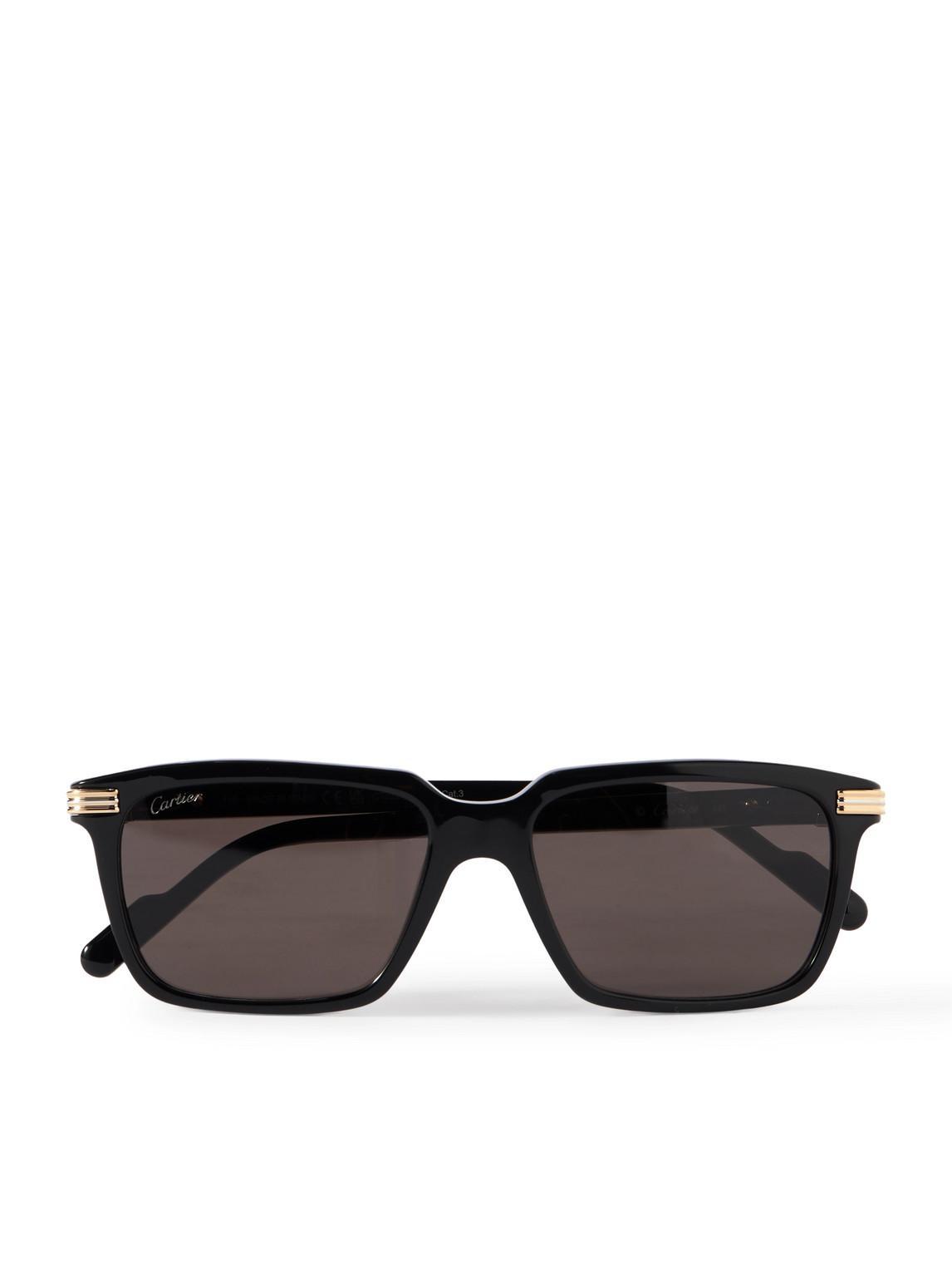 CARTIER Square Frame Sunglasses In Black Product Image