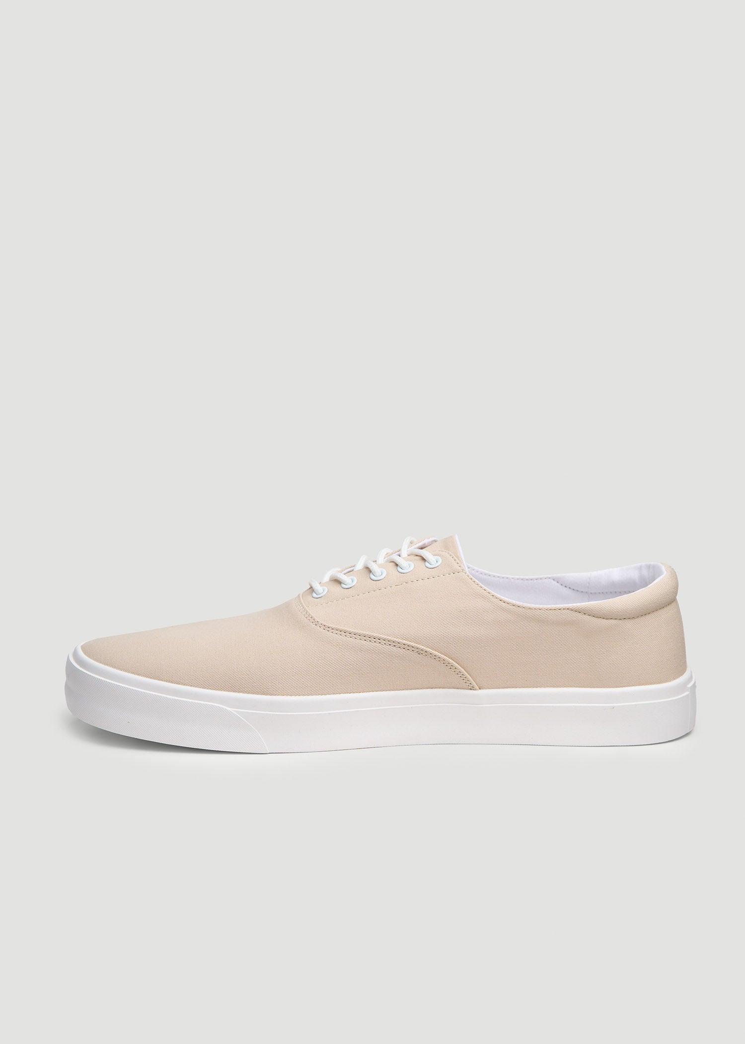 Canvas Sneaker for Tall Men in Taupe Product Image