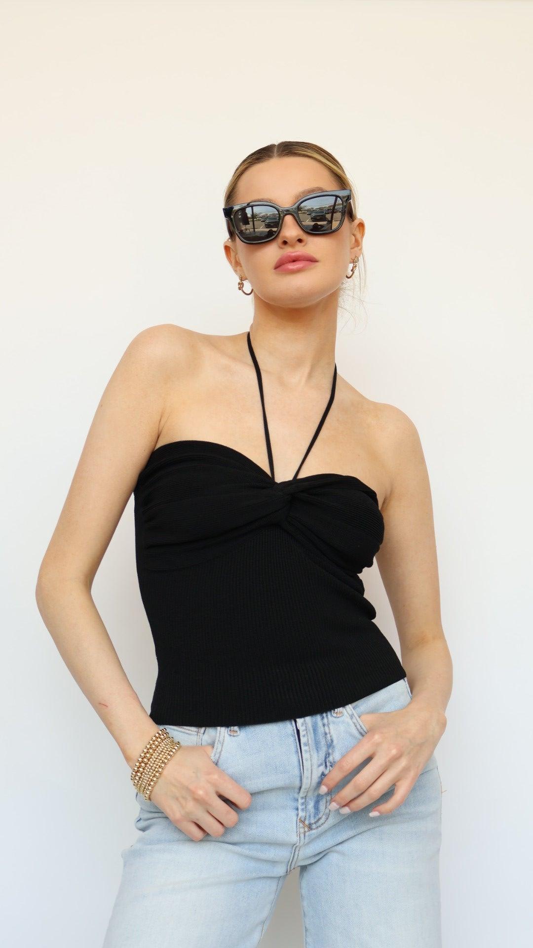 Knit Halter Top Product Image