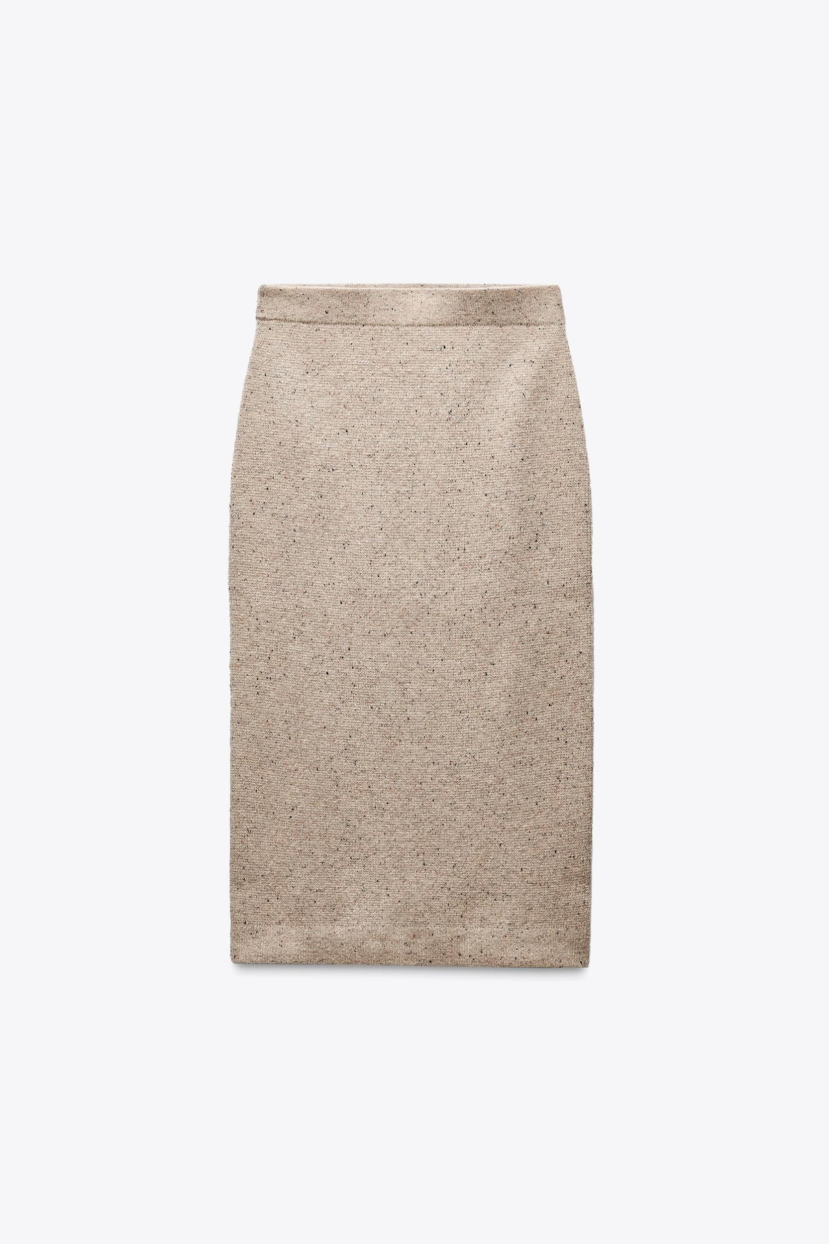 100% WOOL MIDI SKIRT Product Image