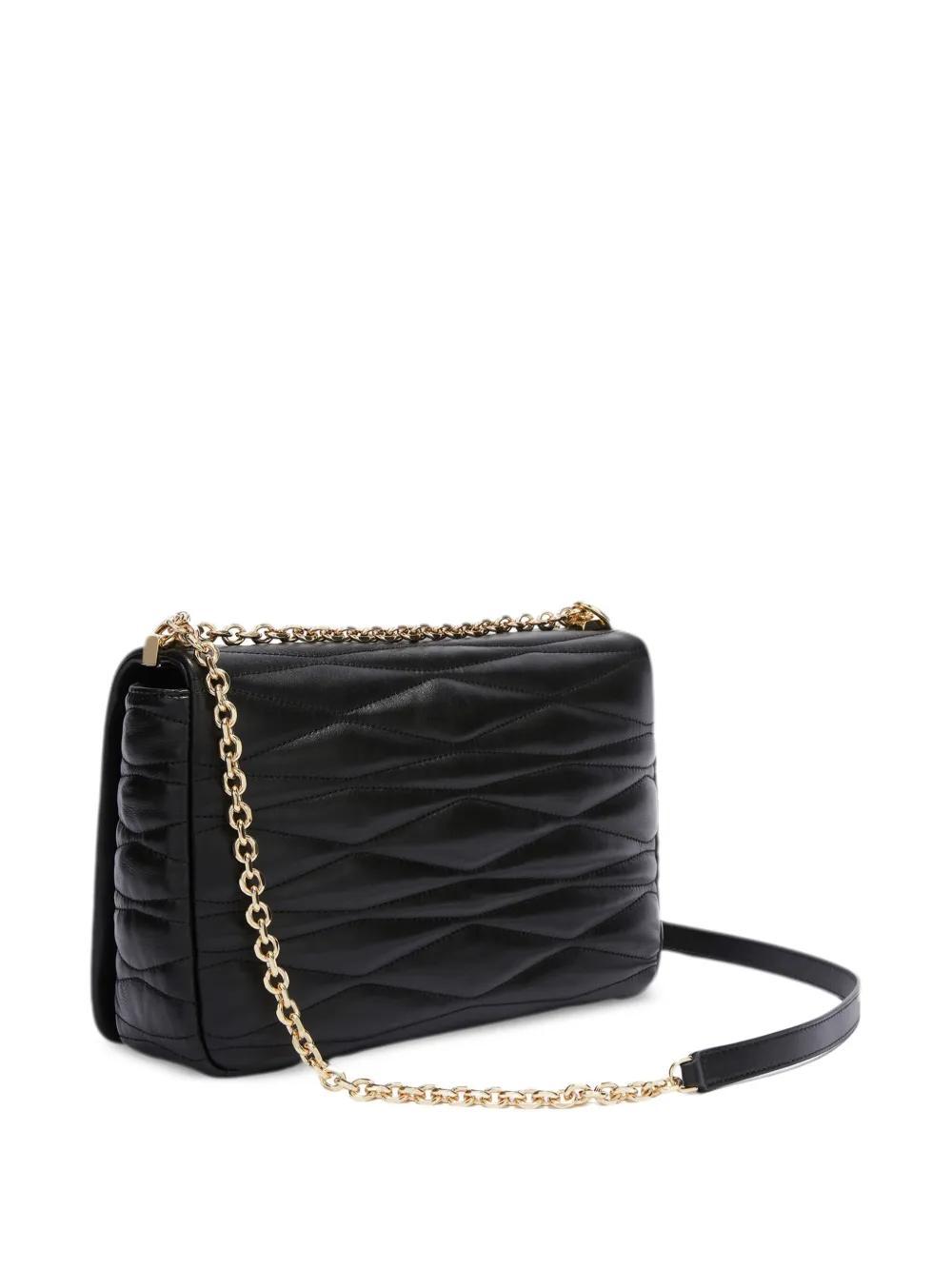 FURLA Quilted Crossbody Bag In Black Product Image