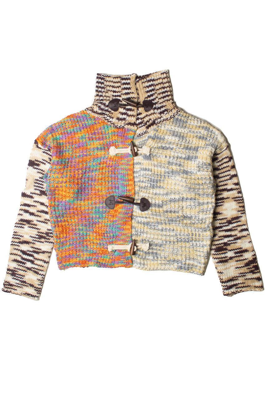 Multi Knit Space Dye Toggle Cardigan Product Image