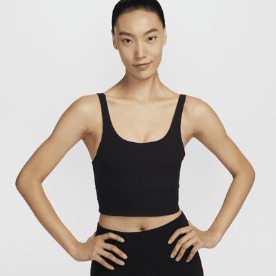 Nike Women's Zenvy Rib Light-Support Padded Longline Sports Bra Product Image