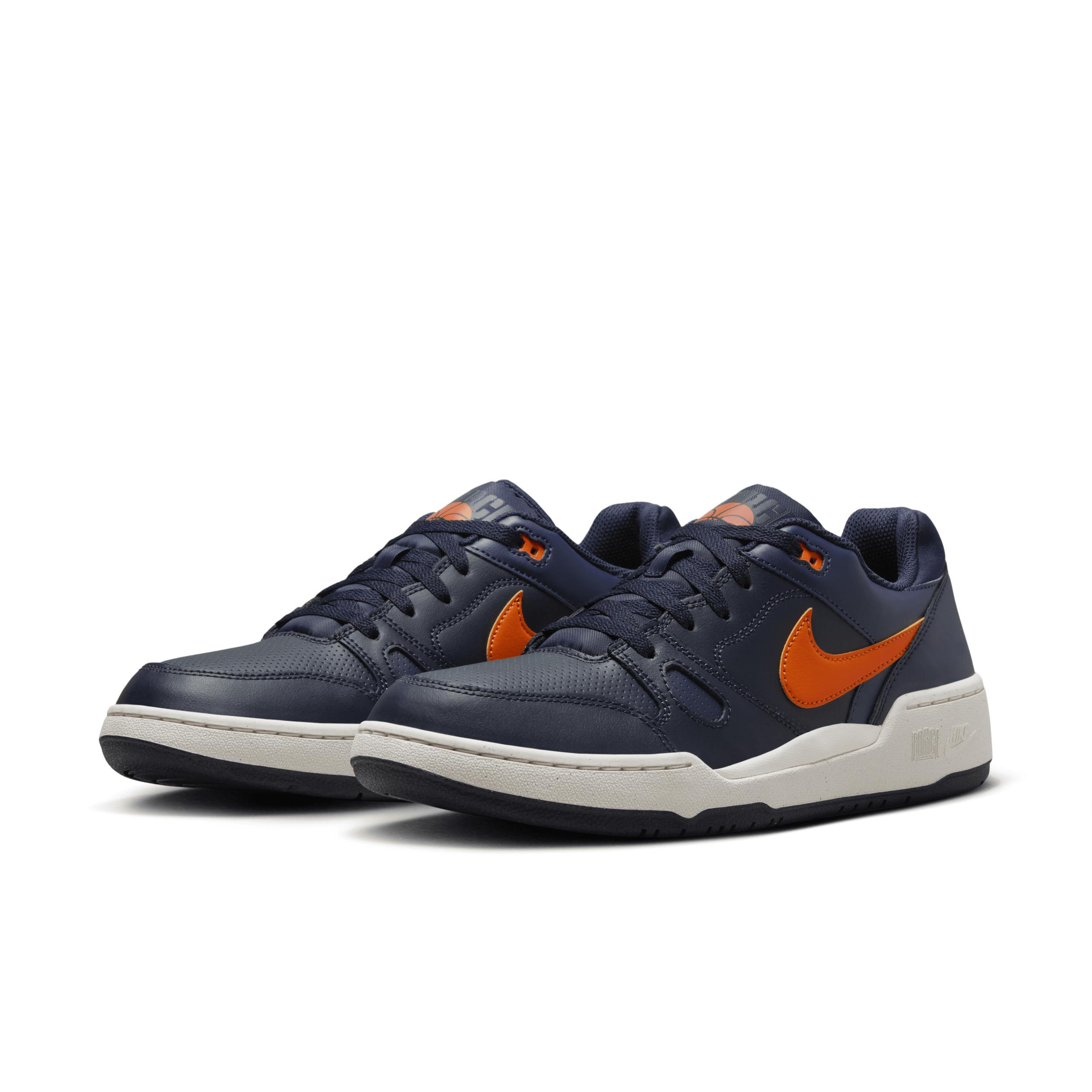 Nike Mens Nike Full Force Low - Mens Shoes Safety Orange/Dark Obsidian/Obsidian Product Image