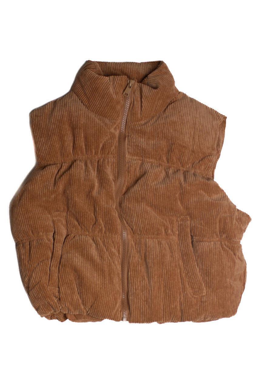 Corduroy Puffer Vest Product Image