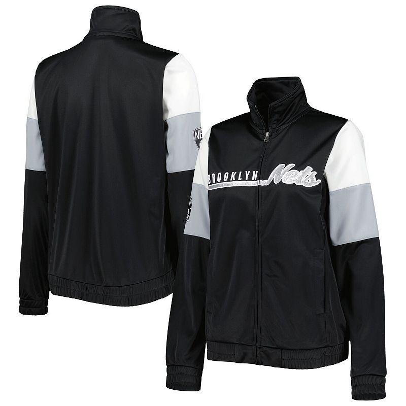 Women's G-III 4Her by Carl Banks Black Brooklyn Nets Change Up Full-Zip Track Jacket, Size: Small Product Image