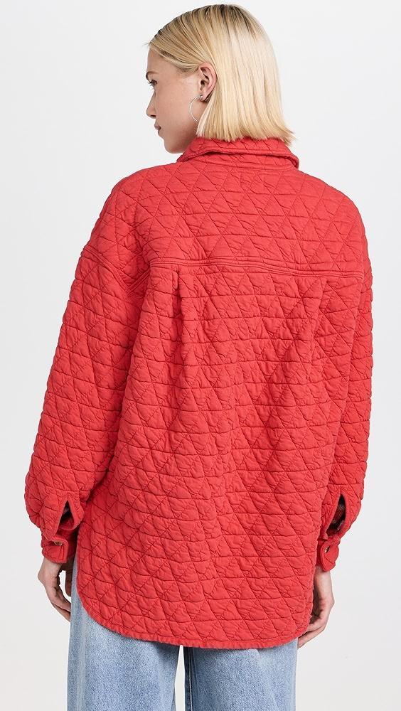 SUNDRY Quilted Shacket | Shopbop Product Image