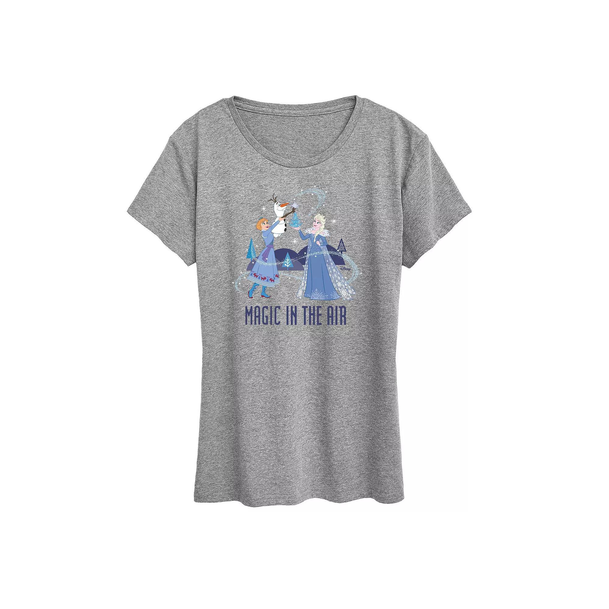 Disney's Frozen 2 Women's Magic In The Air Graphic Tee, Girl's, Size: Large, Grey Gray Product Image