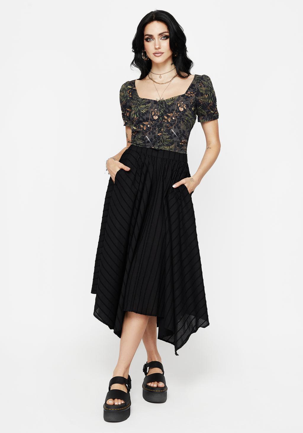 Wither Fern Print Button Up Top Product Image