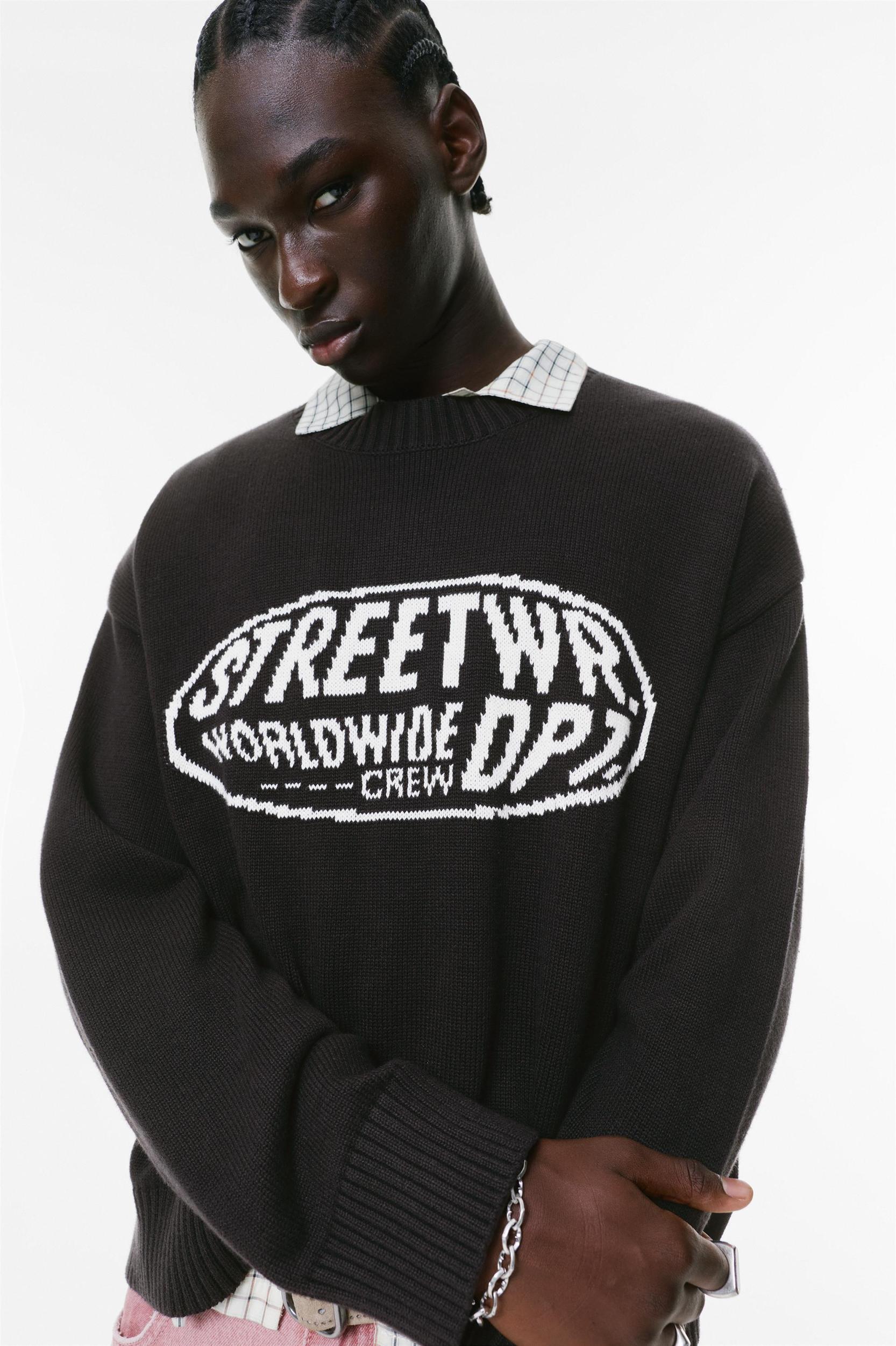 Text graphic jumper Product Image