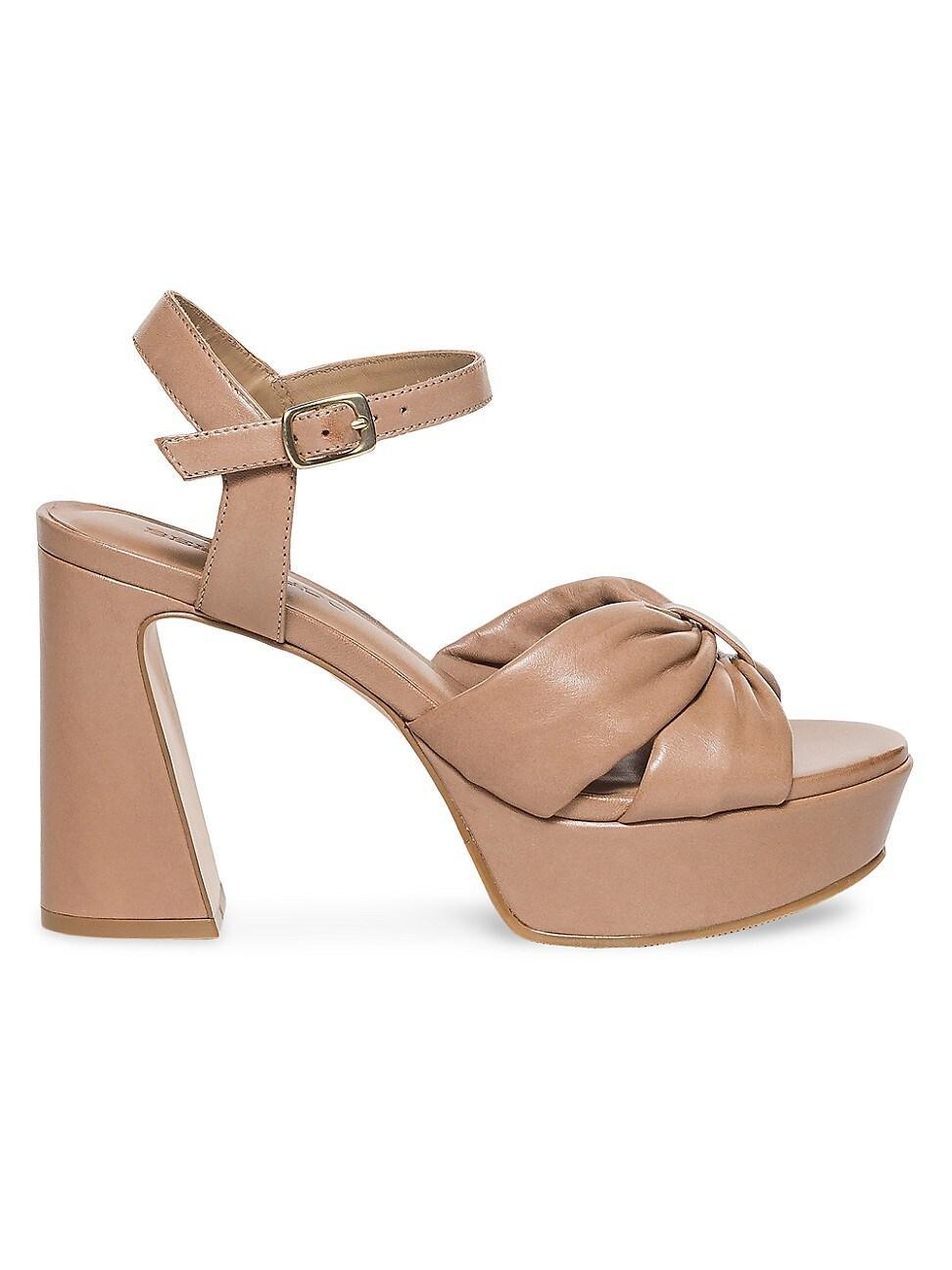 Womens Veronika Leather Platform Sandals Product Image