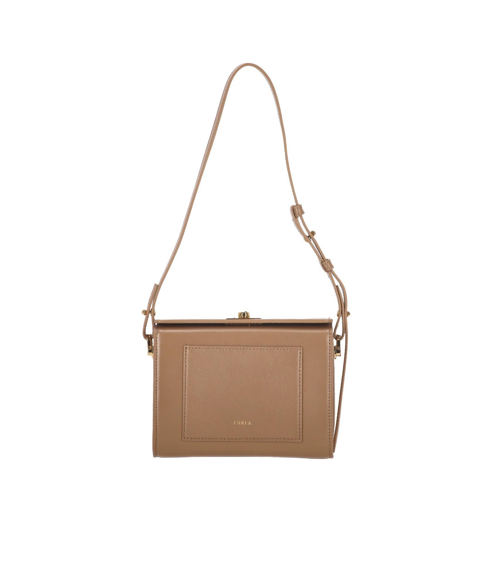 FURLA Arco Small Tote Bag In Brown Product Image