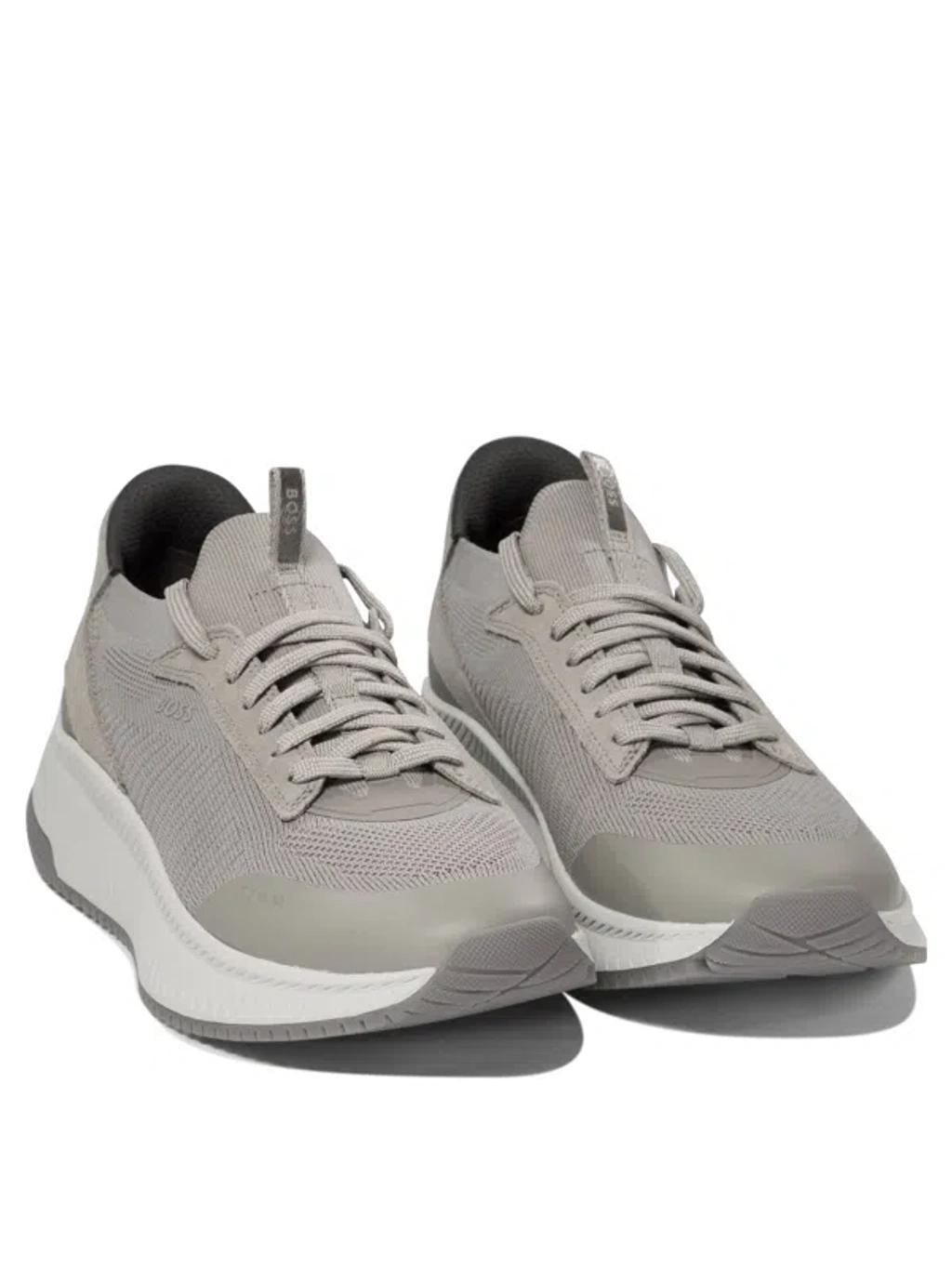 HUGO BOSS Slon Sneakers & Slip-on In Grey Product Image