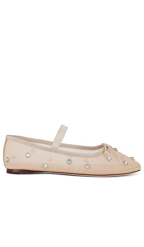 Womens Leonie Crystal Mesh Ballet Flats Product Image