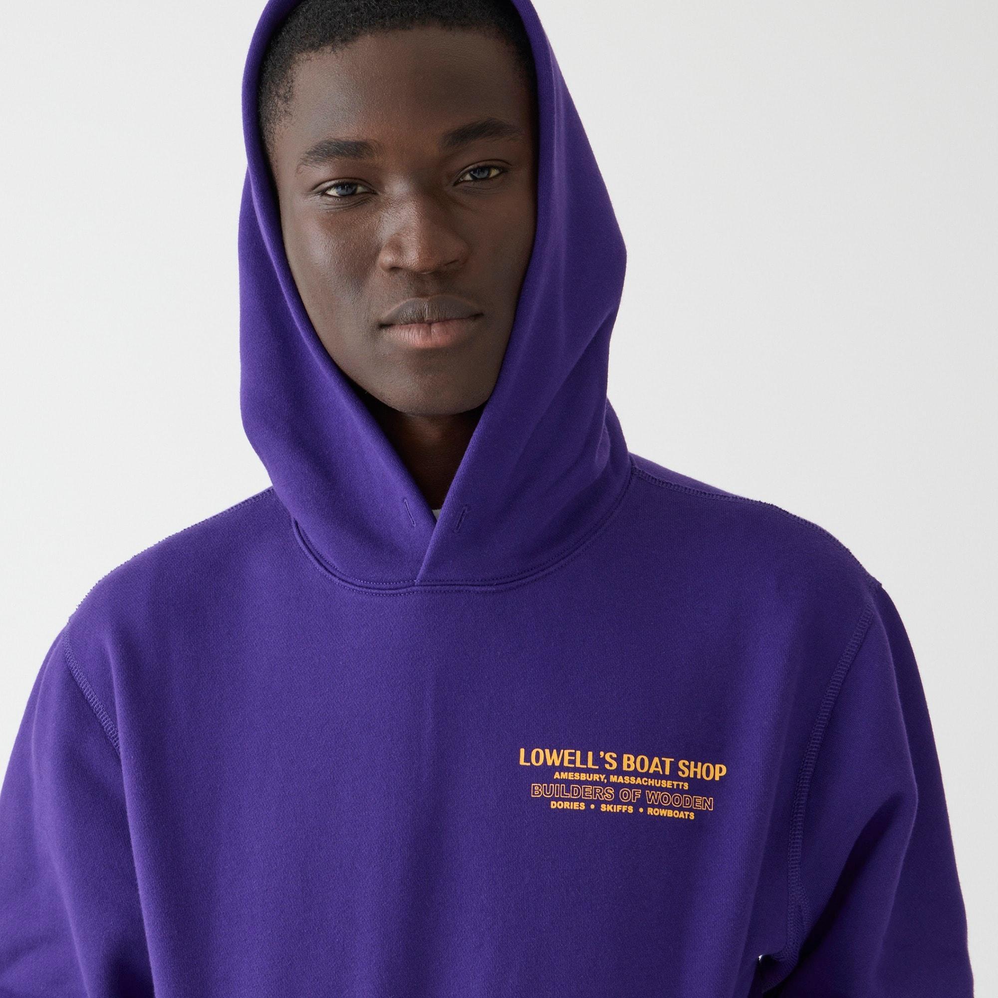 Lowell's Boat Shop X Wallace & Barnes graphic hoodie Product Image