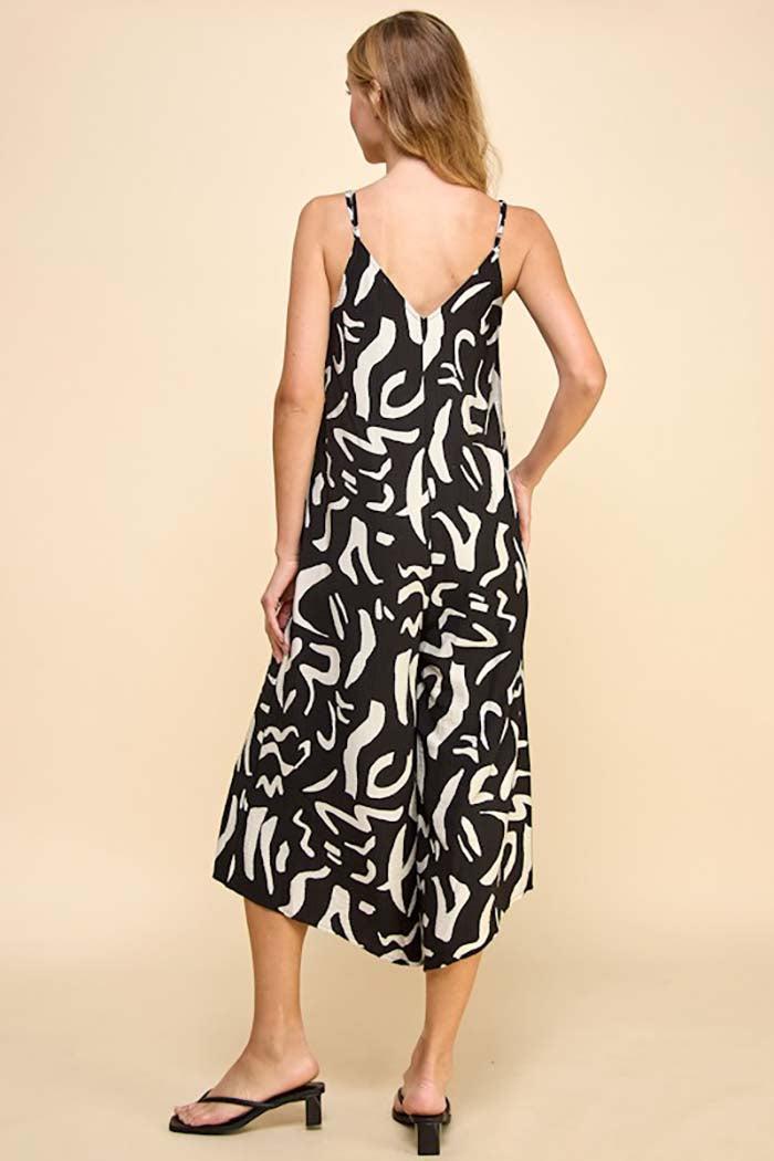 Loose Fit Adjustable Strap Cami Jumpsuit Product Image