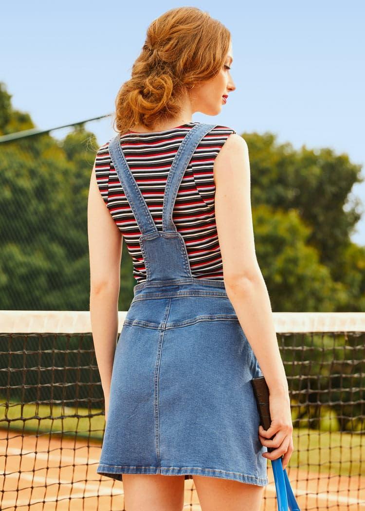 A Posh Picnic Denim Overall Jumper Product Image