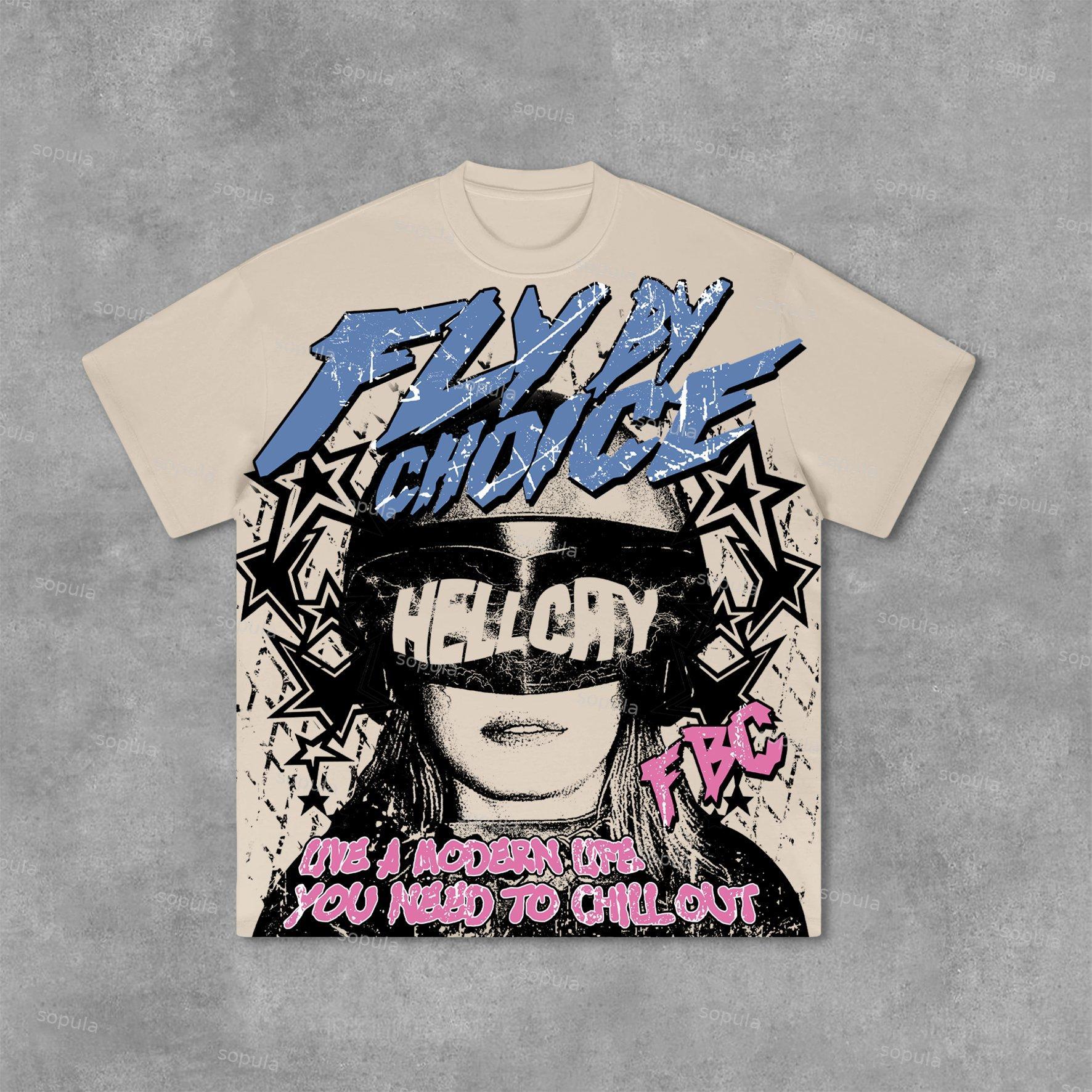 Fly By Choice Graphic Print Cotton T-Shirt Product Image