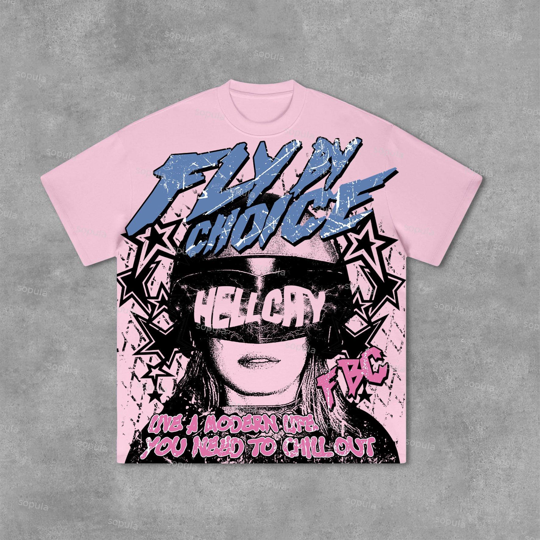 Fly By Choice Graphic Print Cotton T-Shirt Product Image