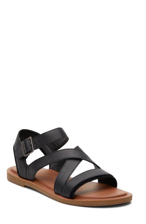 Toms Womens Sloane Leather Flat Sandals Product Image