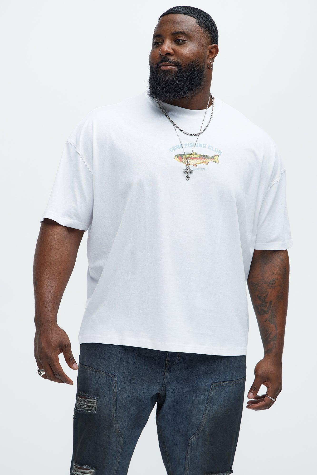 Game Fishing Club Oversized Short Sleeve Tee - White Product Image