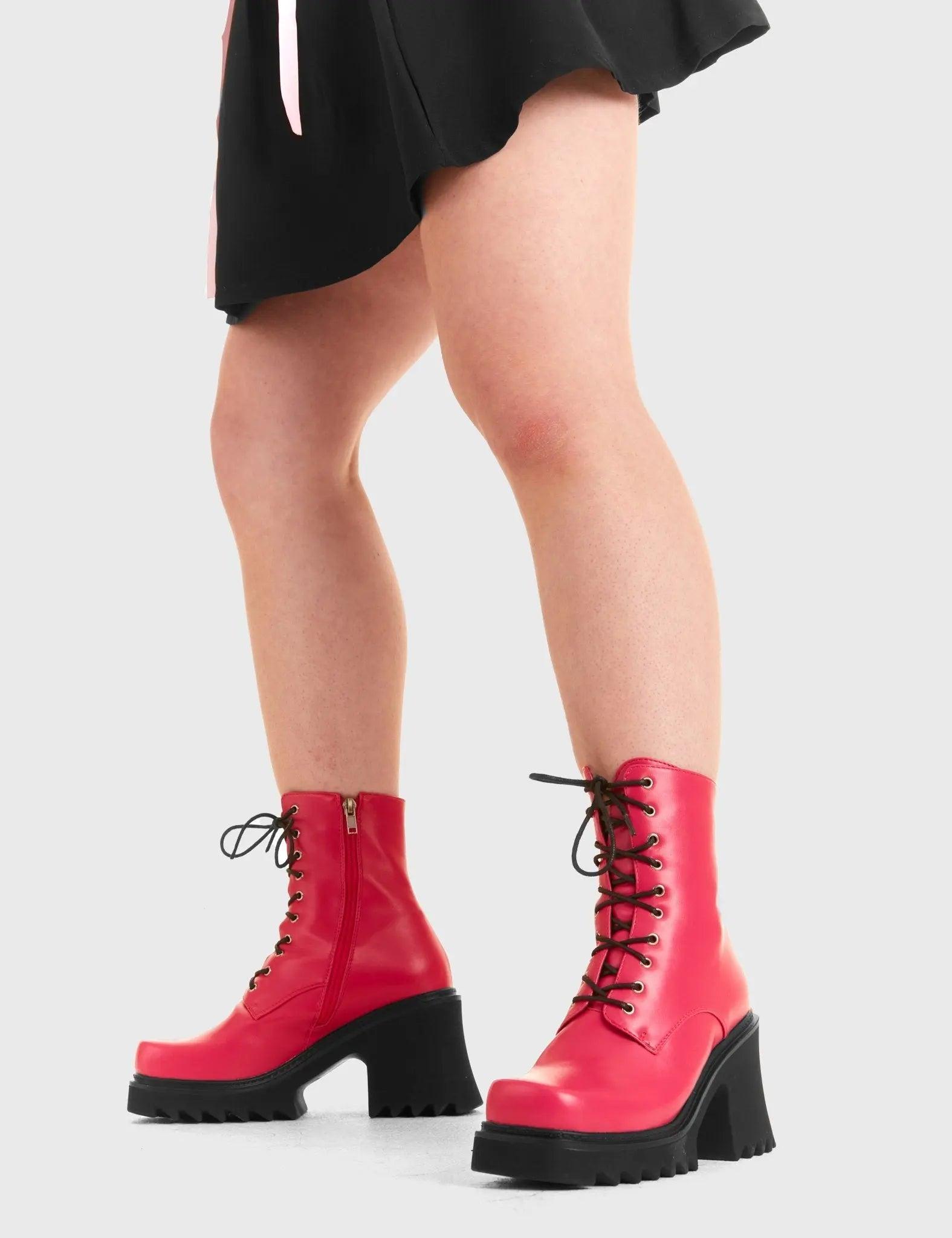 In Opposition Chunky Platform Ankle Boots Product Image