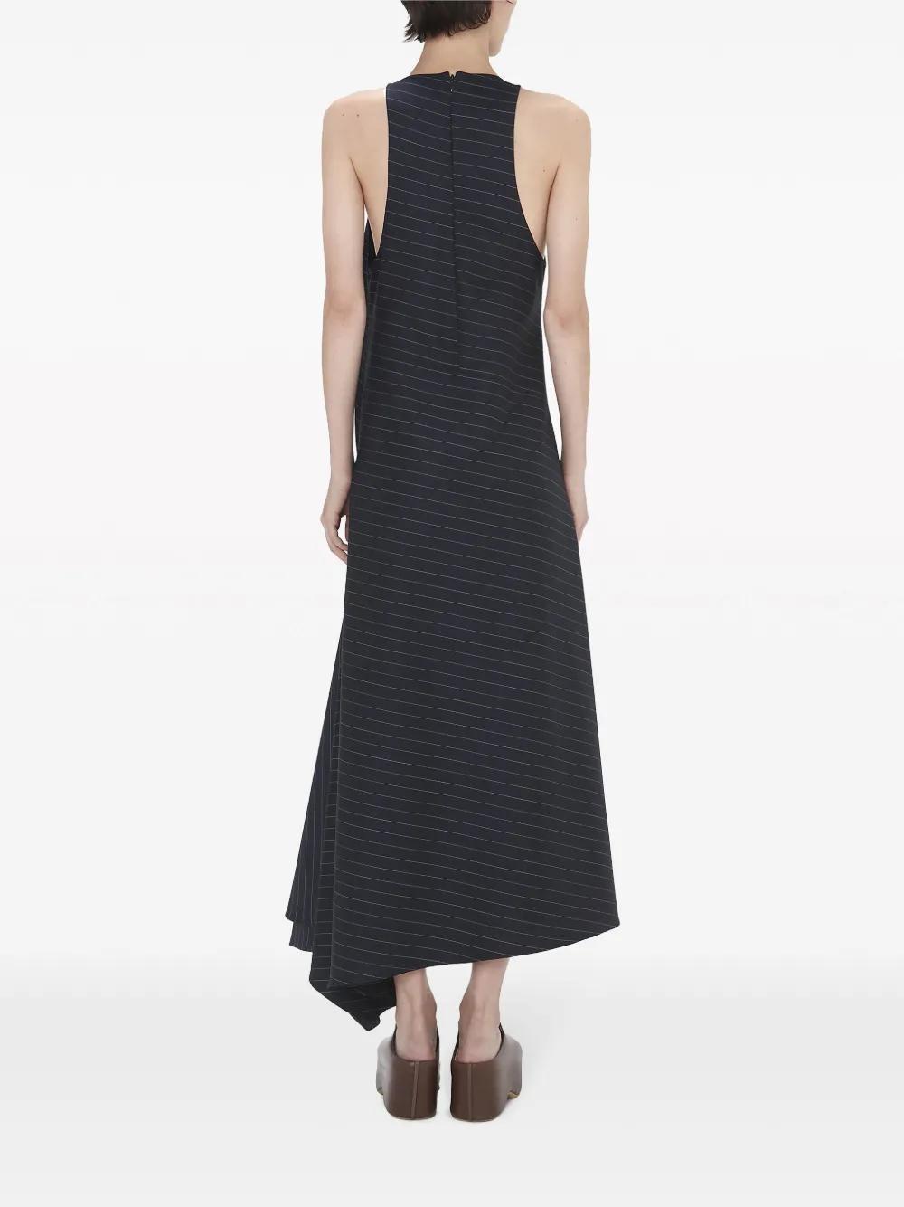 JW ANDERSON V- Neck Panelled Dress In Blue Product Image