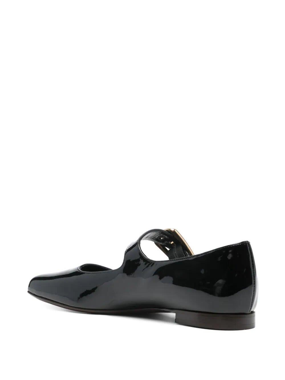 CHLOÉ Buckled Ballet Flats In Black Product Image