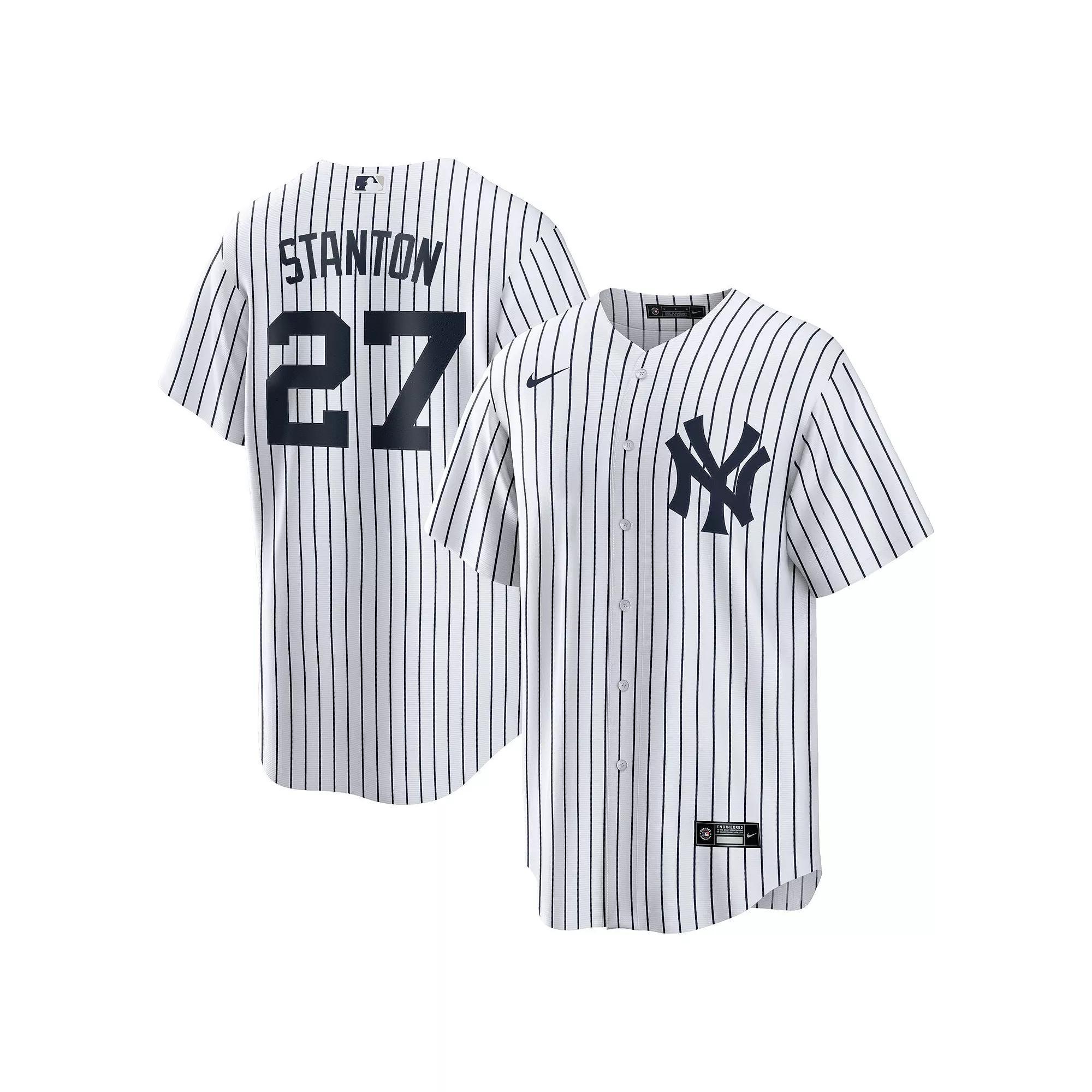 Men's Nike Giancarlo Stanton White New York Yankees Home Replica Player Name Jersey,  Product Image